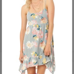 O’Neill dusty blue floral summer dress